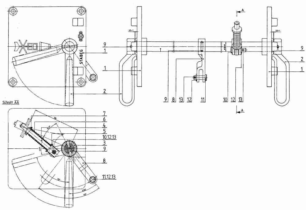 Umstellvorrichtung EIN-AUS 75° UV 54